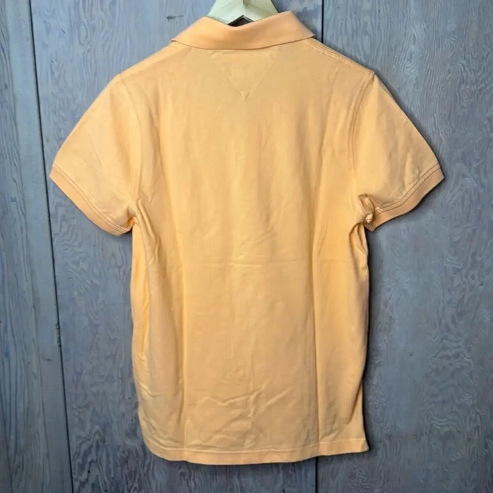 NWT Men’s Tommy Hilfiger Orange With Tommy Hilfiger Logo Polo Shirt Size Small - Picture 2 of 5